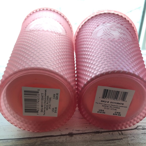 Starbucks 2022 Valentine’s Day Studded Jelly Pink Lemonade Set - Picture 5 of 6